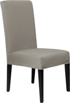 Hilvard Stoelhoes - Stoelhoezen eetkamerstoelen - Lycra - Stretch - Taupe