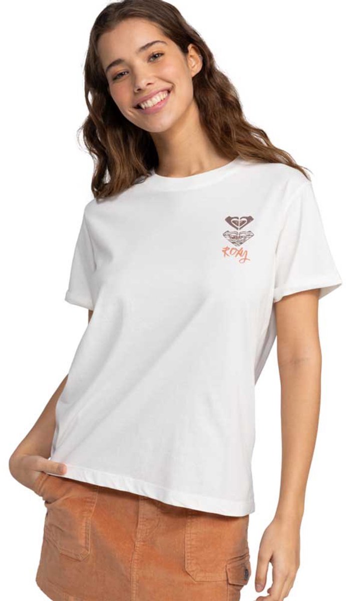 Roxy Noon Ocean Art T-shirt Met Korte Mouwen S Vrouw Egret