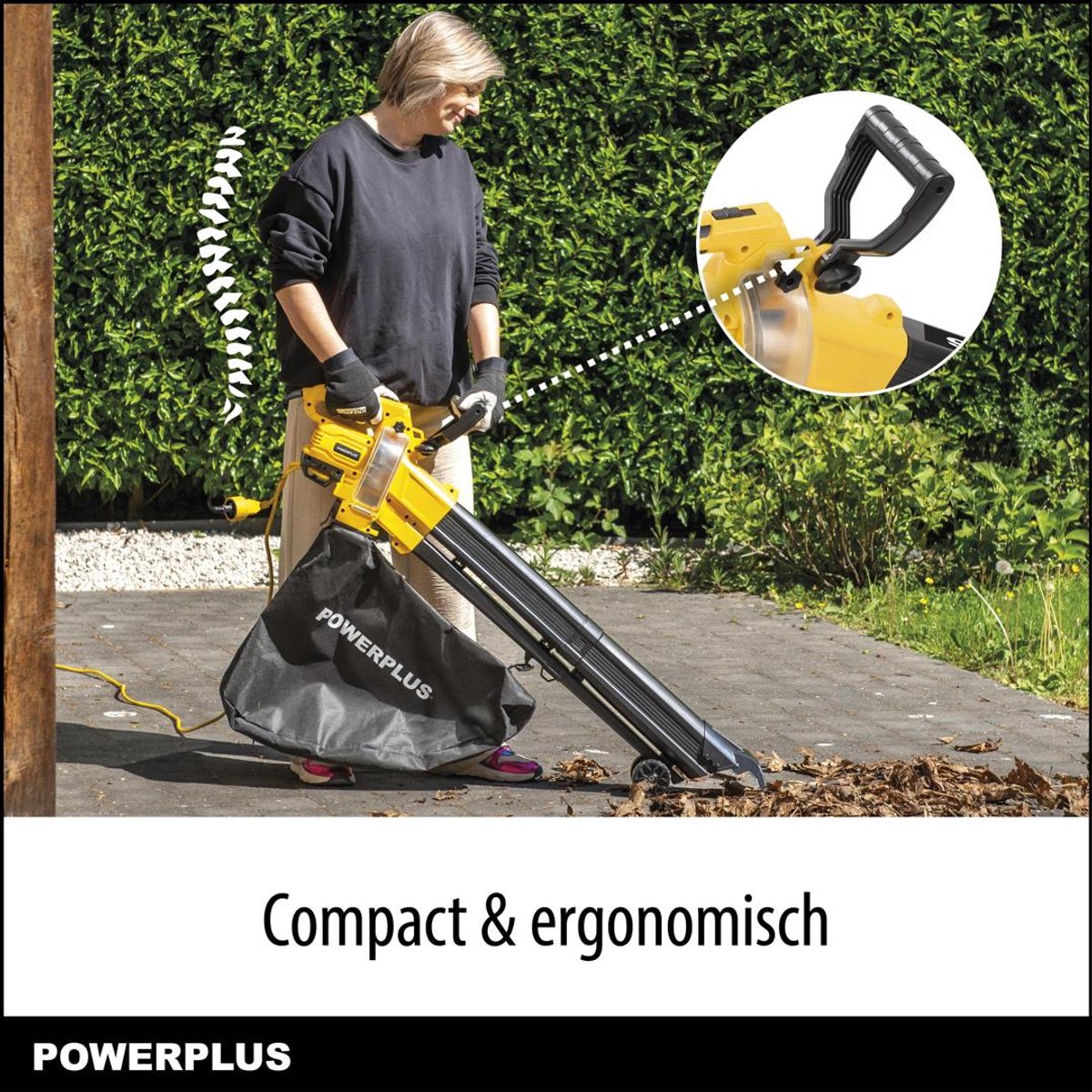 Powerplus Elektrische Bladblazer POWXG4039 - Elektrische Bladblazer en Bladzuiger van 3800 W - Tuingereedschap – foto 8