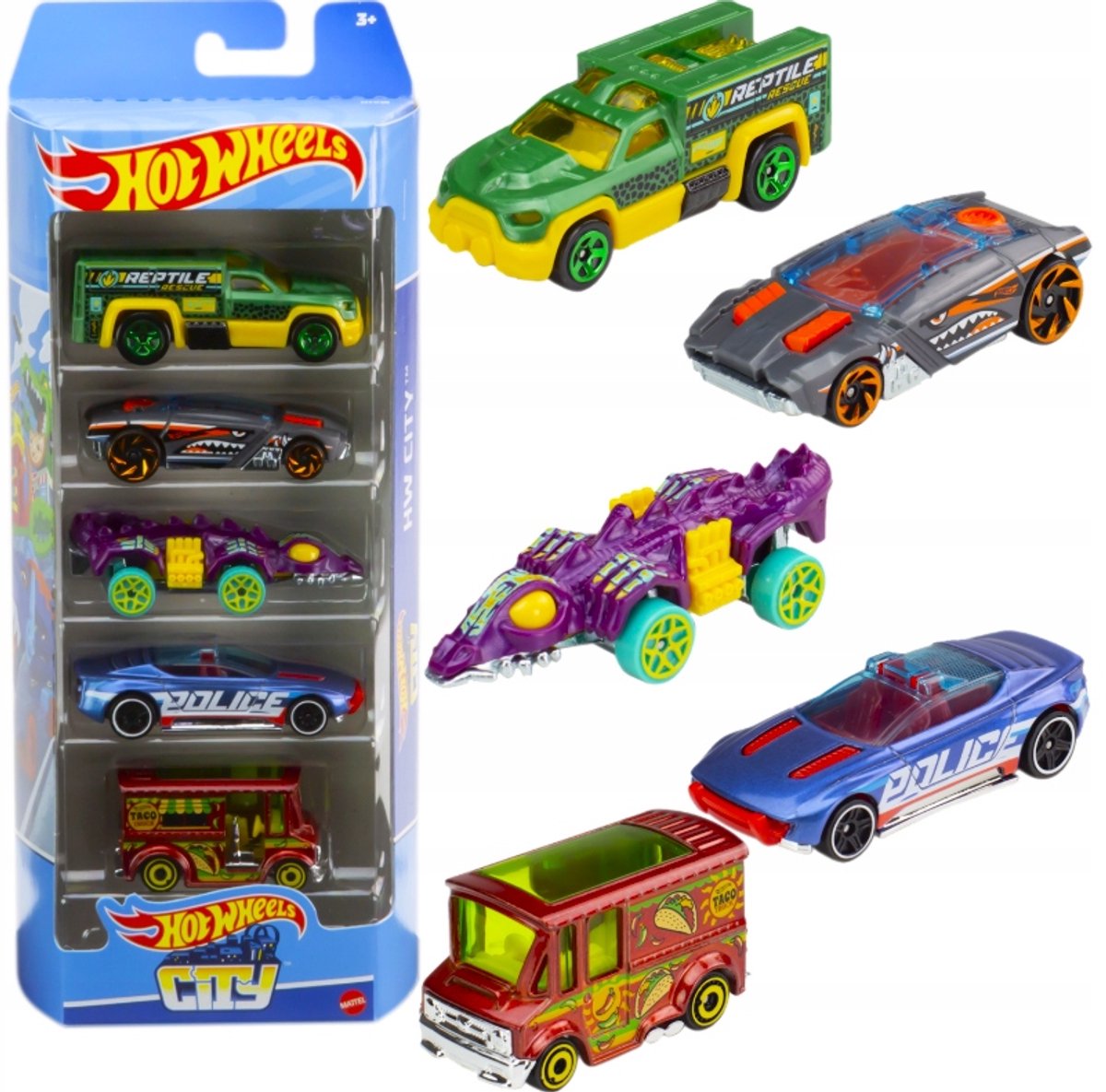 Hot Wheels 5-Pack Auto Set - Cadeau voor Verzamelaars