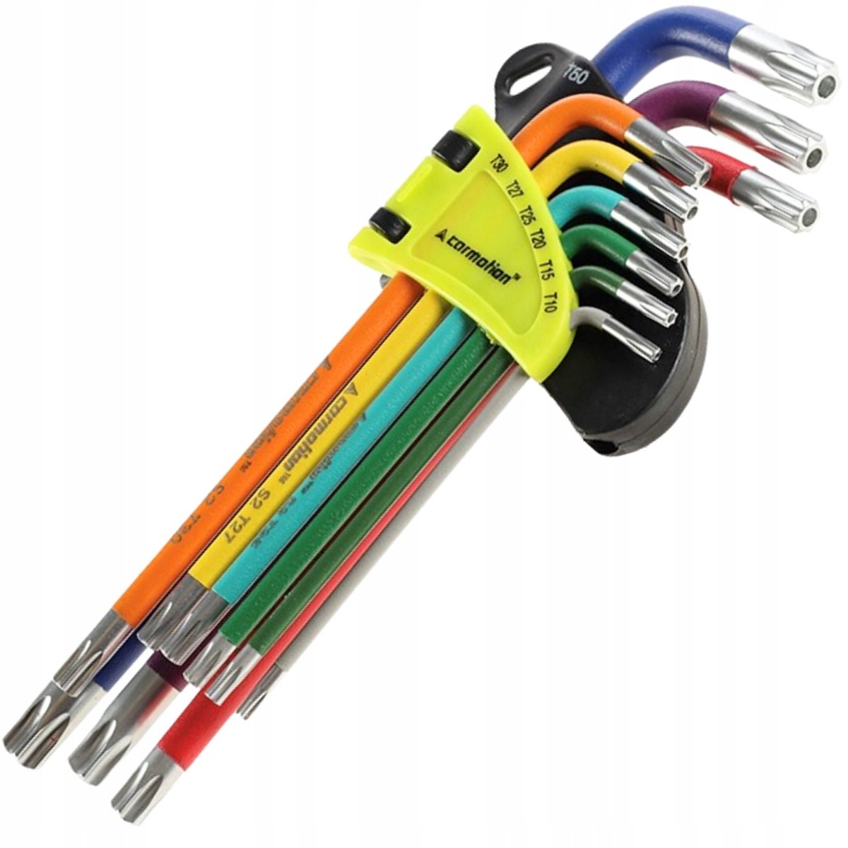 Torx Inbussleutels Set 23cm T10-T50 9 Stuks Gekleurd