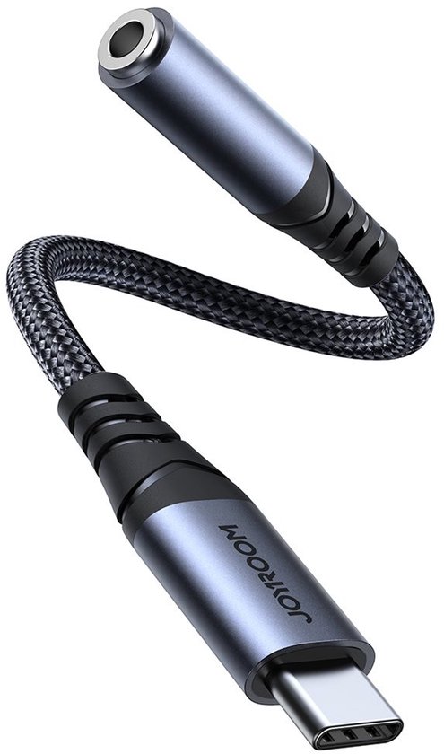 Joyroom Audio adapter USB-C naar 3.5mm - Zwart