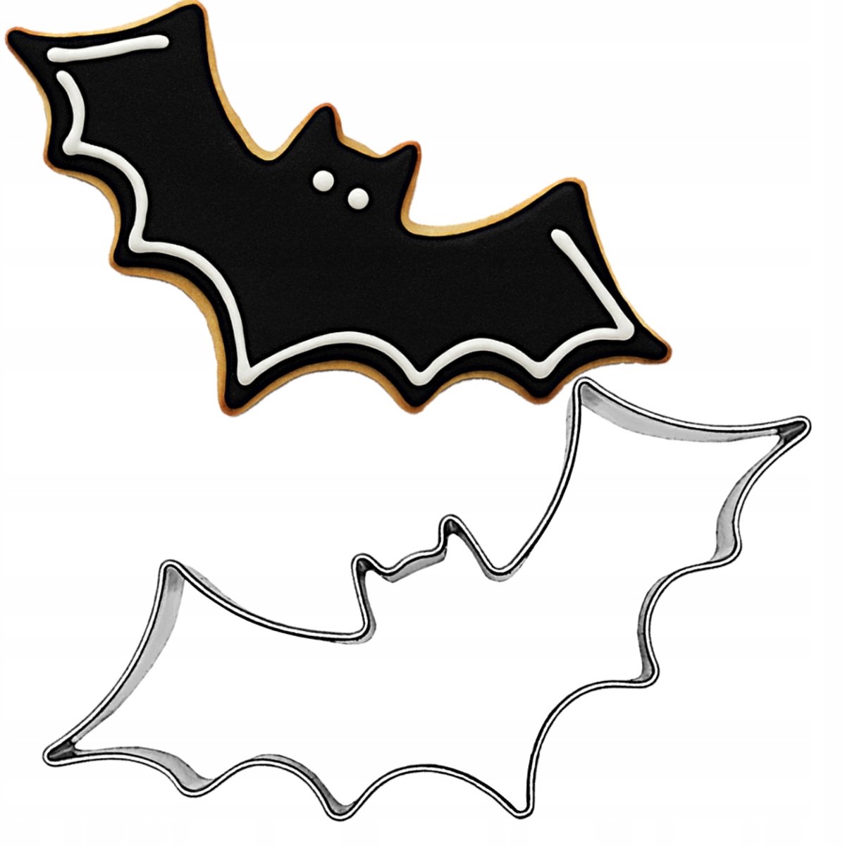 Halloween Vorm Vleermuis Uitsteekvorm Metaal 6,9 cm