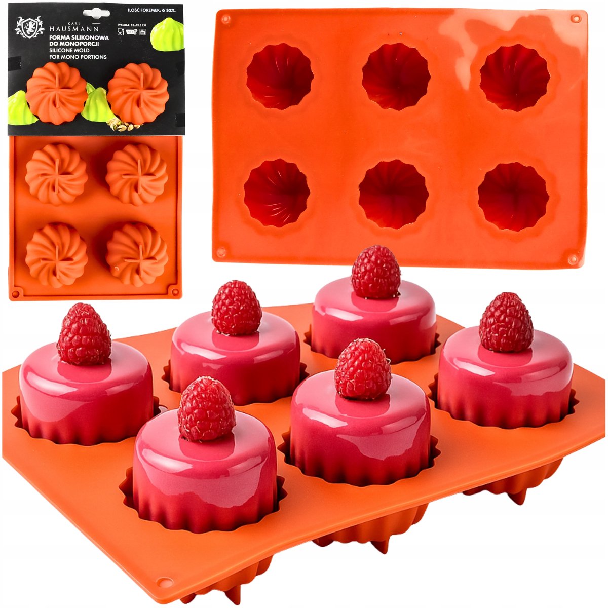 Siliconen Bakvorm voor Muffins, Monoportionen, Zeep, Kaarsen - 6 Rozen