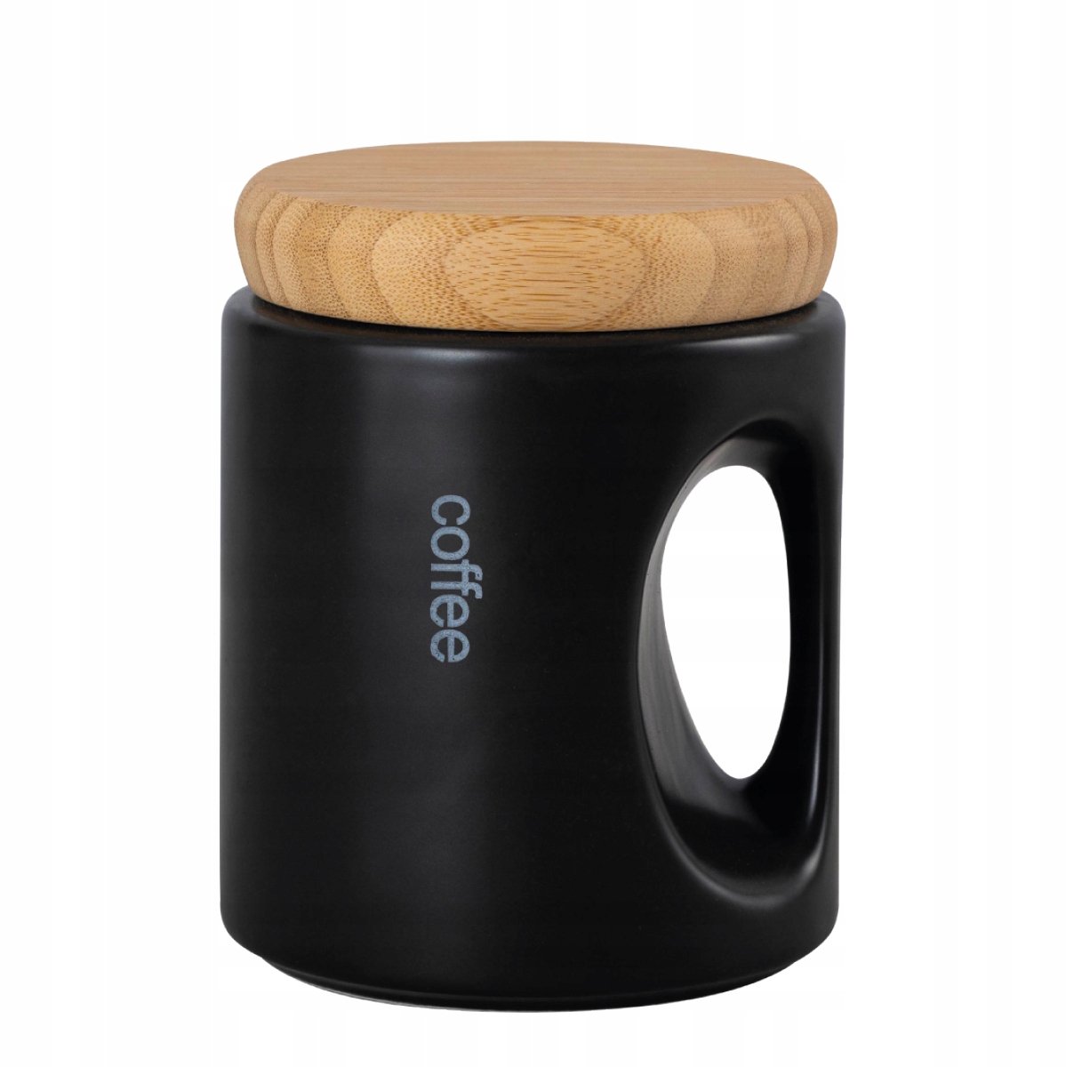 RONNIE Bamboe Koffiepot 650ml Zwart - Keramiek & Bamboe