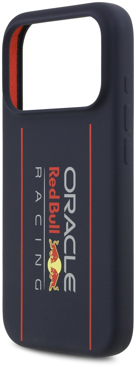 Red Bull Siliconen Hoesje Geschikt voor iPhone 17 Pro - Navy - MagSafe Compatibel - Vertical Logo Design - Schokbestendig van Merkloos — afbeelding 5
