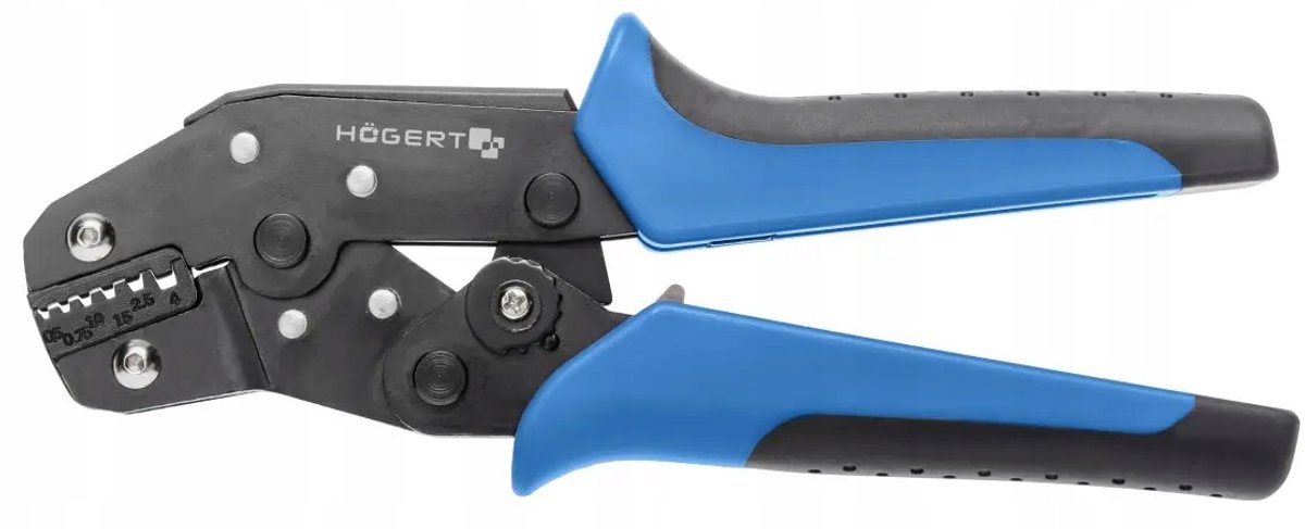 HOGERT Krimptang voor draaddiameters 191mm, 0,5-4,0 mm2
