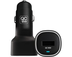 Xssive - Autolader 18W - Quick Charge 3.0 Snellader - USB Lader Auto (1 Poort) - Auto Oplader 12V/24V - Sigarettenaansteker USB