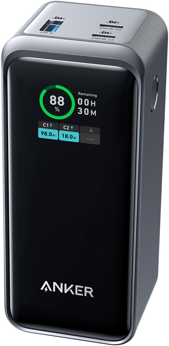 ANKER Prime 20.000 mAh (200 W) Powerbank Zwart