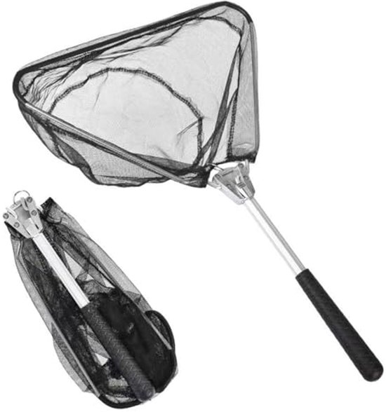 Abu Garcia Beast Gen2 Opvouwbaar Schepnet – Heavy Duty, Rubberen Gaas, Versterkte Handgreep, 70x60 Cm, Voor Roofvissen