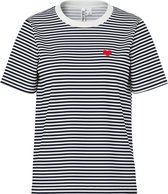 Pieces T-shirt Pcmila Ss Heart Tee Jrs Noos Bc 17167961 Cloud Dancer/sky Captain_stripes Em Dames Maat - M