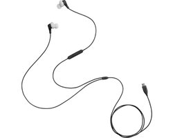 JBL Endurance Run 3 USB-C - Sport Oordopjes voor iPhone 15, 16 & 17 - Bedrade In-ear met FlipHook - USB-C Headset met Microfoon - IP65 Zweetbestendig - Hardlopen & Fitness - Zwart