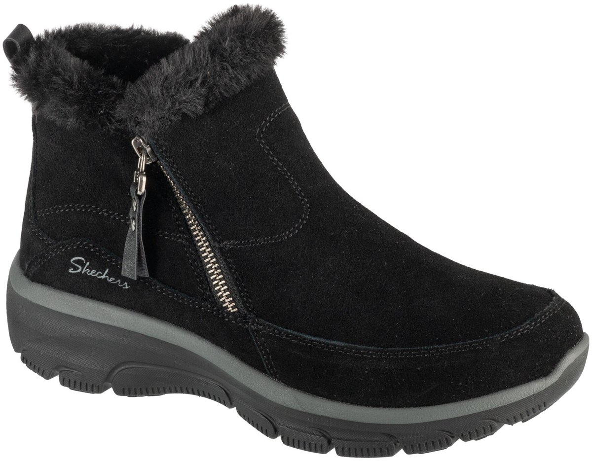 Skechers Easy Going Cool Zip! Vrouwen Laarzen Zwart