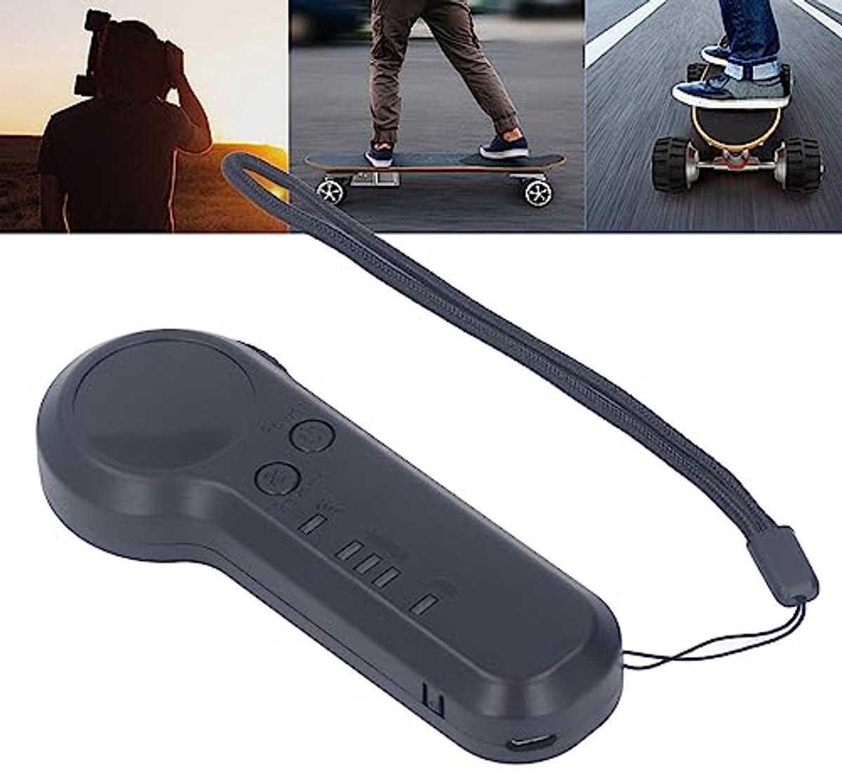 Remote Control for Electric with 3 Speed Modes Statue Display and 300MAh Lithium Battery Wireless Remote Control for Electric Longboard Standard