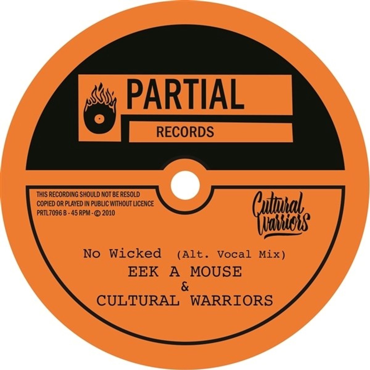 Eek-A-Mouse & Cultural Warrios - No Wicked (Alt. Vocal Mix) (7" Single)