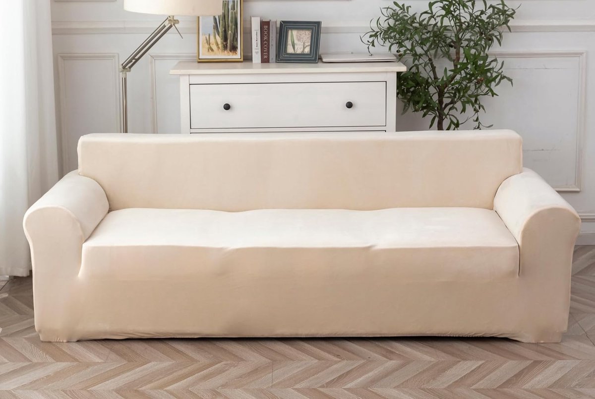 Universele Velours Bankhoes voor 4 Zitplaatsen - Krasbestendige Bescherming en Comfort