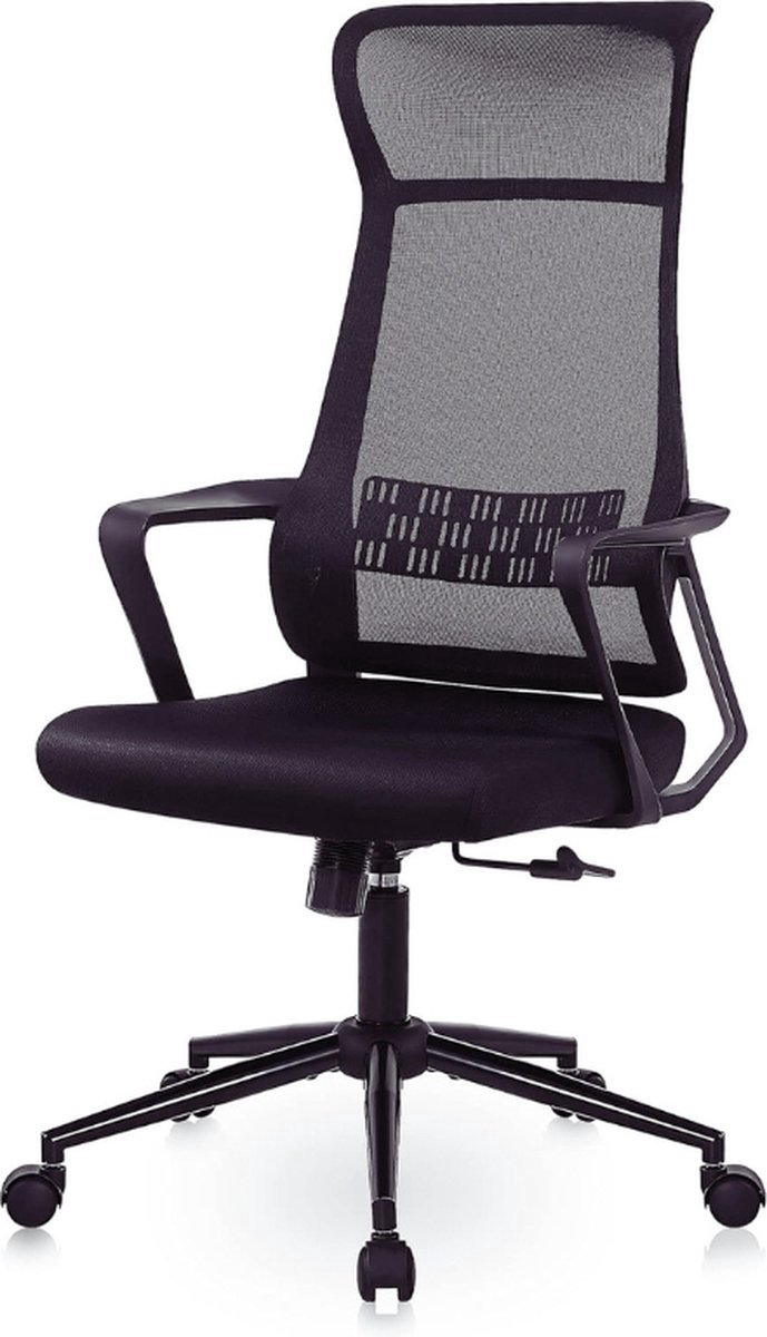 Thuys – Ergonomische Bureaustoel – Ademend Mesh Design – 360 Graden Draaibaar – Zwart