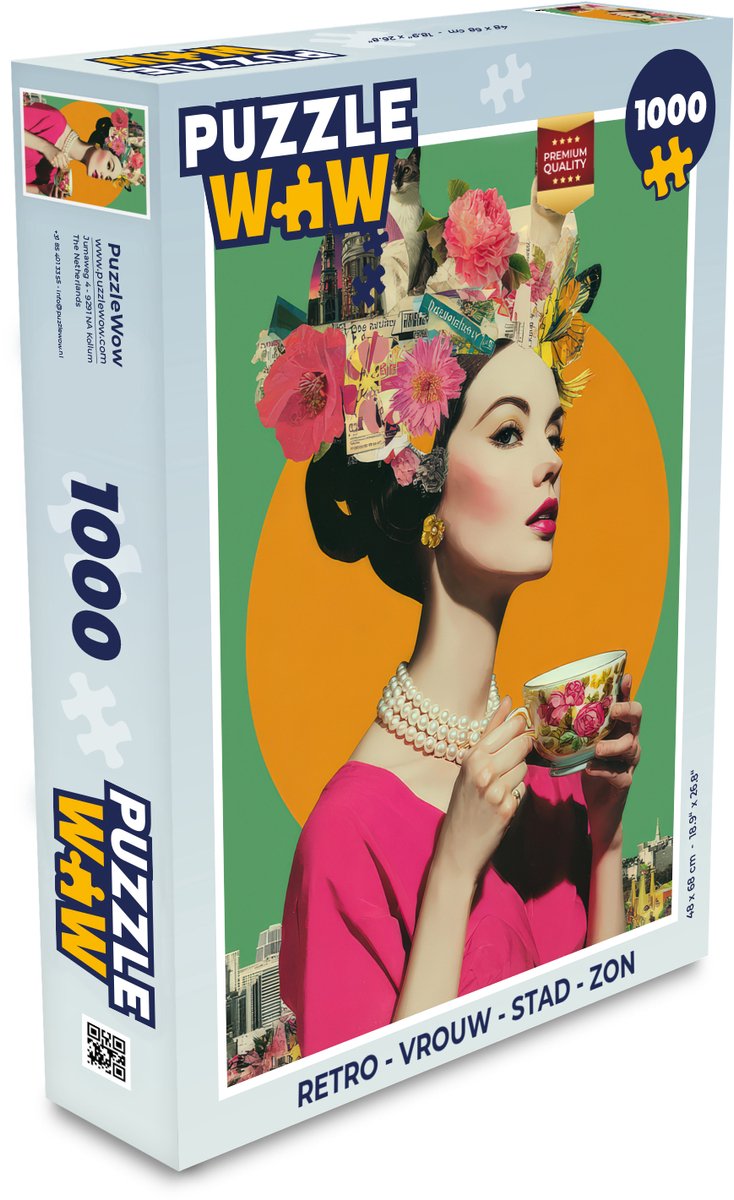 Retro - Vrouw - Stad - Zon