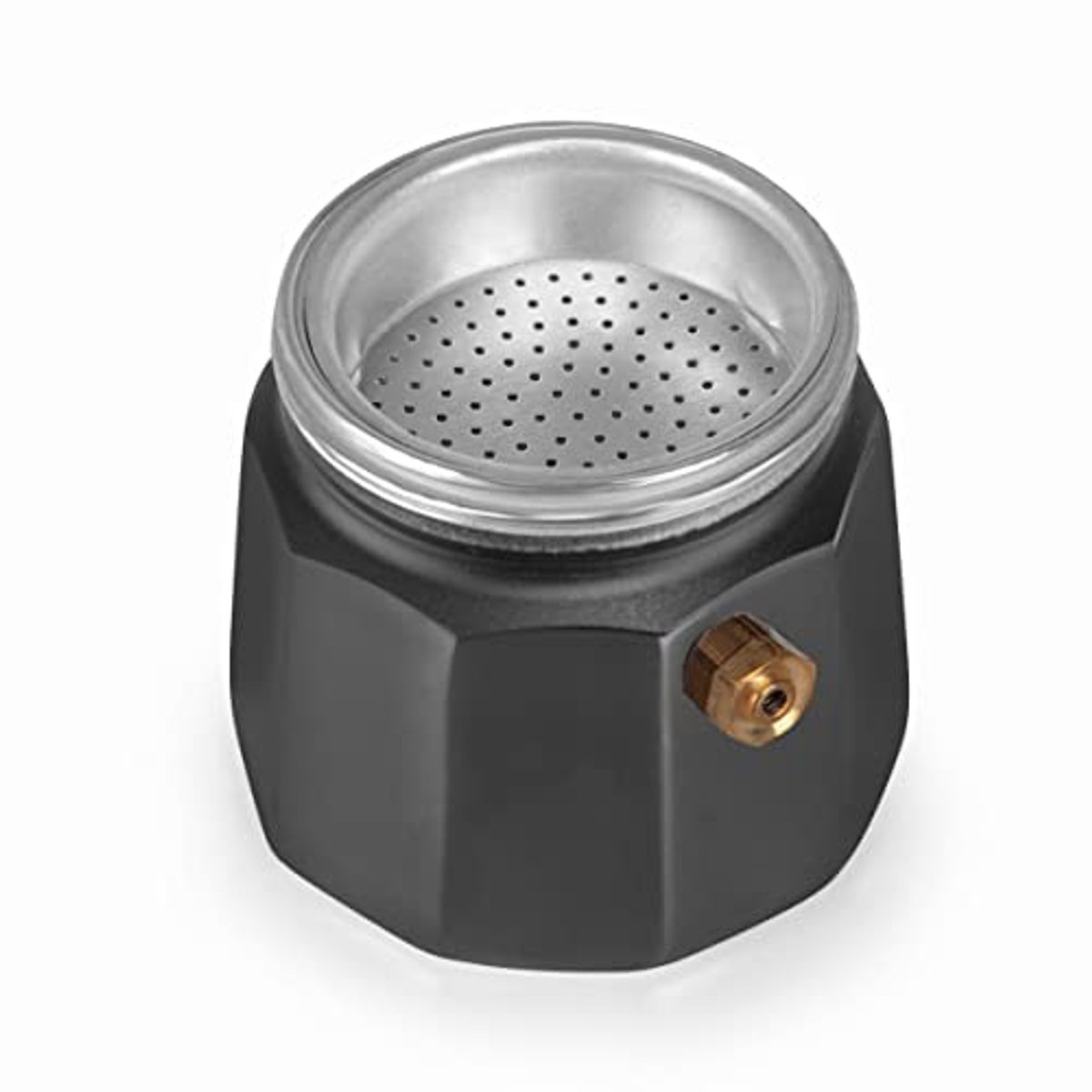 Italiaans koffiezetapparaat voor 1 kopje - Aluminium, Zwart en Zilver