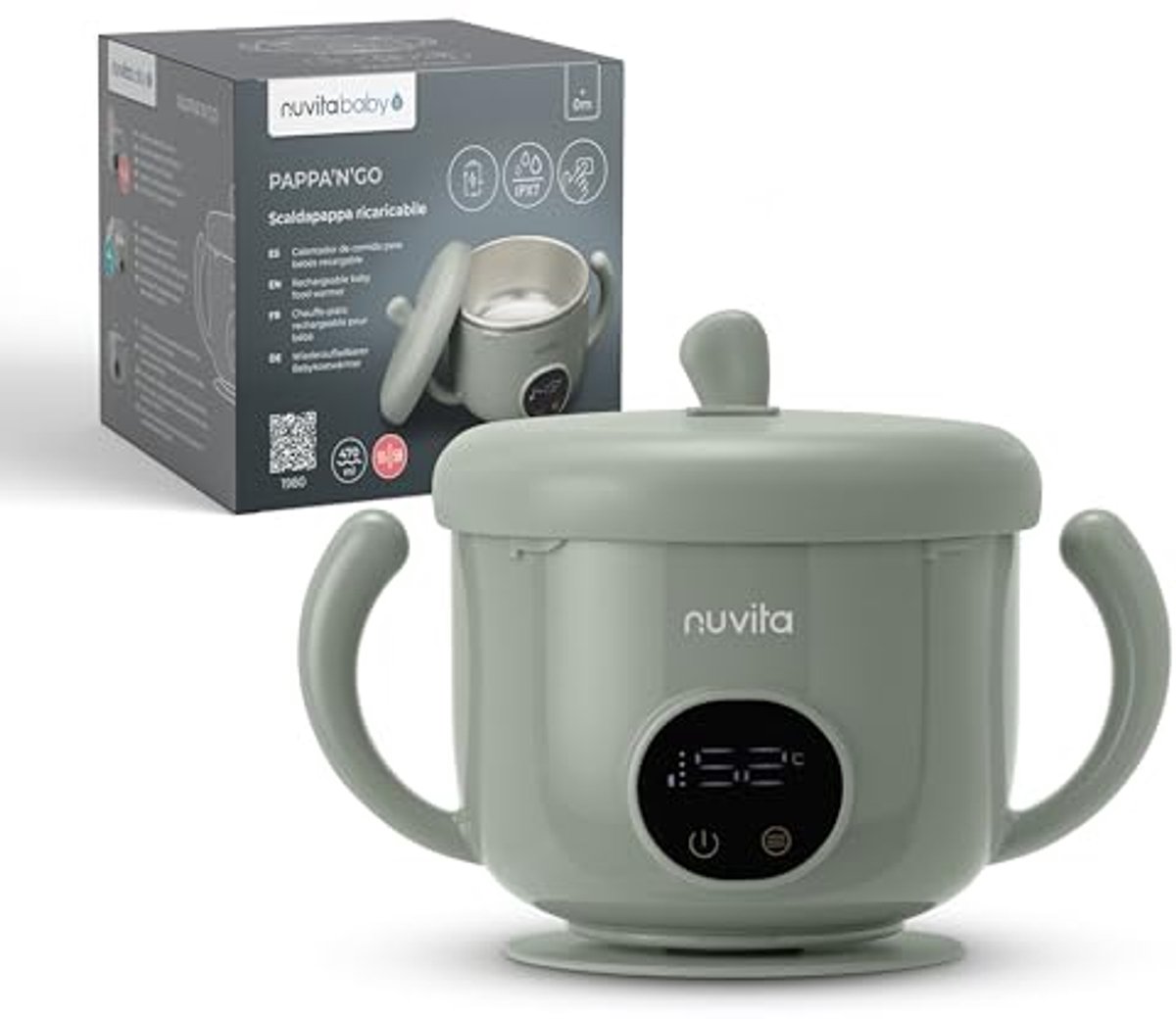 Draagbare babyvoedingwarmer met intelligente temperatuurregeling - Oplaadbaar en waterdicht voor onderweg