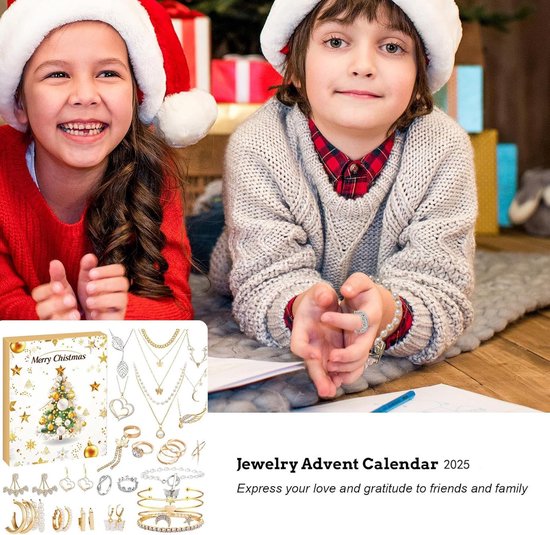 Calendrier De L'Avent Bijoux 2025 - 24 Surprises (Colliers, Bracelets, Boucles D'Oreilles) Pour Femme - 5
