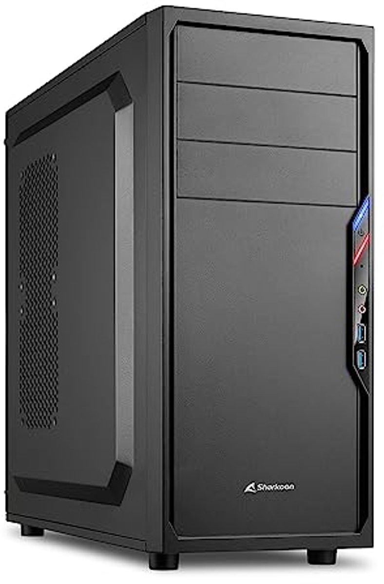 ATX PC Behuizing met 2x USB 3.0 - Zwart