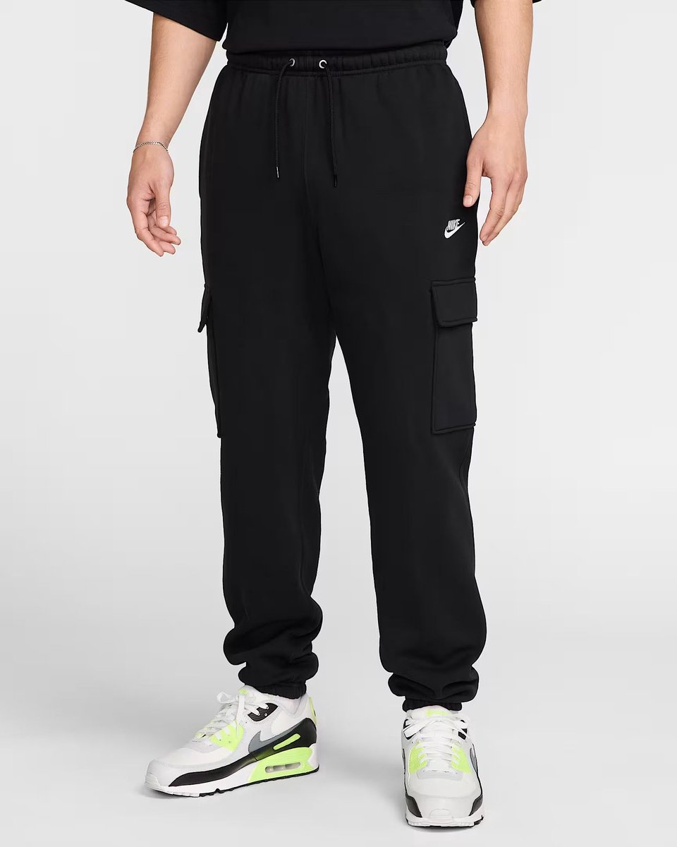 NIKE m nk club bb cargo pant Sport pantalon heren Zwart