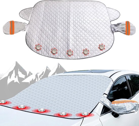 Vorstdeken auto-Autoruithoes -Magnetische sneeuwhoes voor auto's - Anti-ijshoes voor voorruit - Voorruitdeken - Magnetische voorruithoes voor sedan - 140x95cm