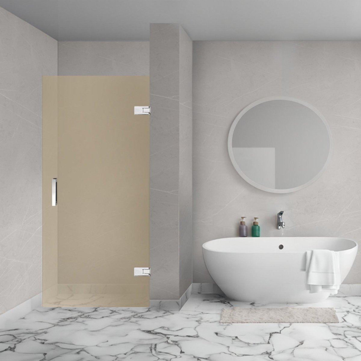 Aqua Vista Galatina Nisdeur - 80x200cm - excl. montageset - champagne glas