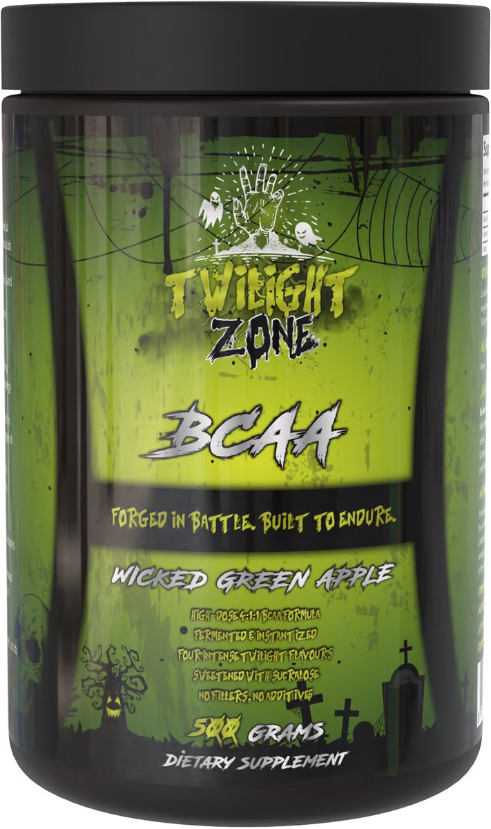 TwilightZone Nutrition BCAA 4:1:1 – Wicked Green Apple – 500g (33 Servings)
