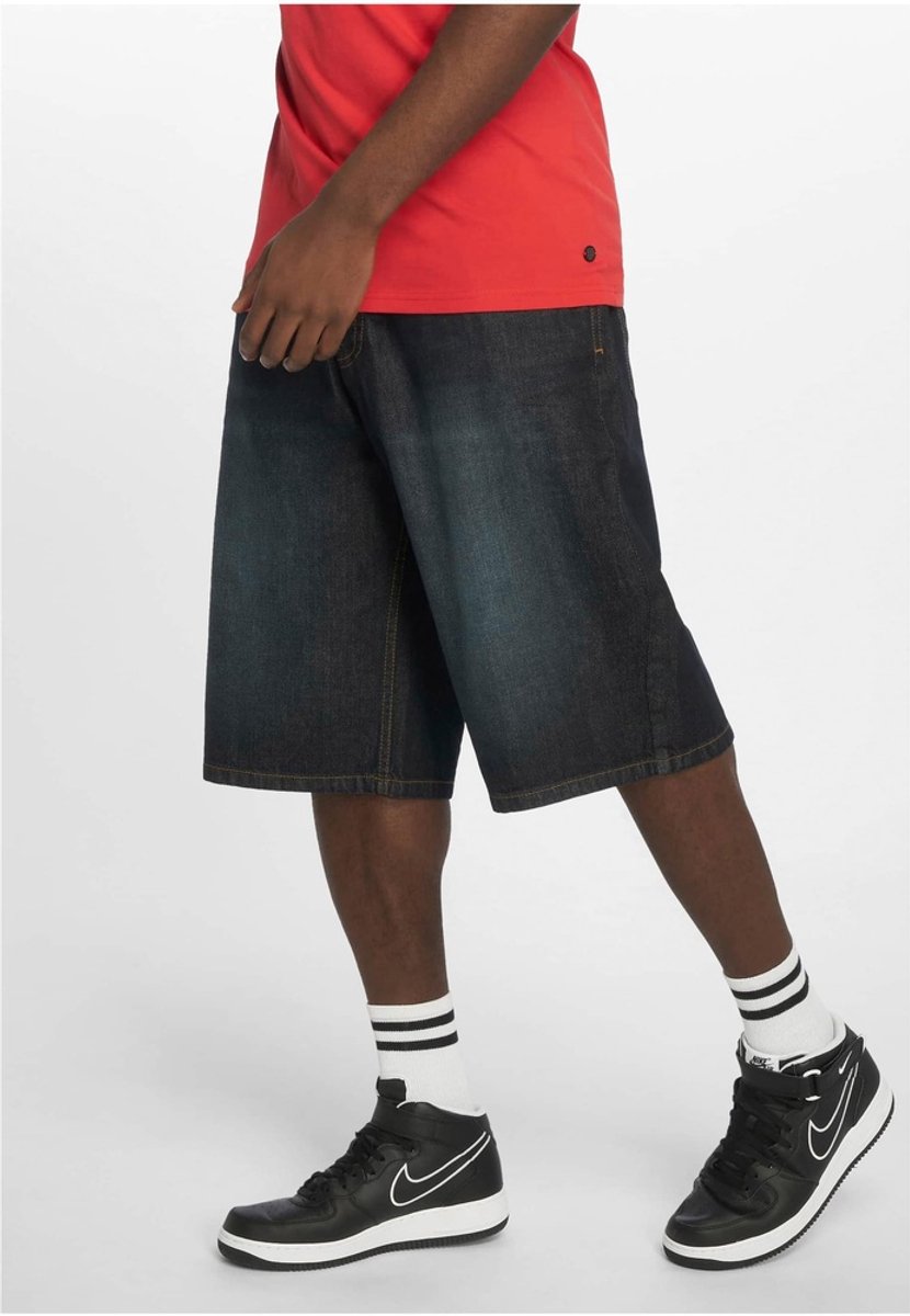 Rocawear - FRI Baggy Fit Jeans Korte broek - Taille, 30 inch - Donkerblauw
