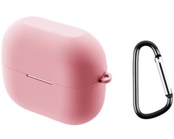 Telestore - hoesje geschikt voor Samsung Galaxy Buds3 FE / Buds 3 / 3 Pro soft case cover - roze - TPU hoesje Beschermhoes - Samsung Galaxy Buds3 FE / Buds 3 / 3 Pro Cover - Buds3 hoesje - gel hoesje met sleutelhanger
