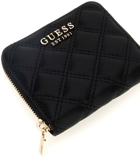 GUESS porte-monnaie Giully II SLG Zip Around Wallet Black noir