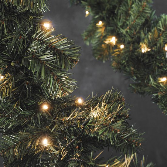 Everlands Kerstboom - met nepsneeuw - verlicht - 90 cm | Leen Bakker