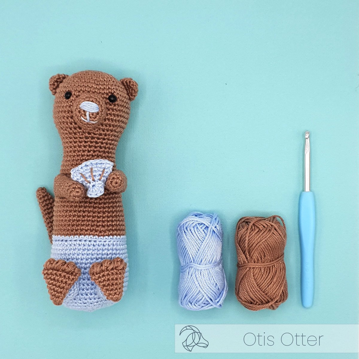Hardicraft Otis Otter Haakpakket - Haken - DIY - Voor Volwassenen - Knuffels - Haakpakketten — afbeelding 7