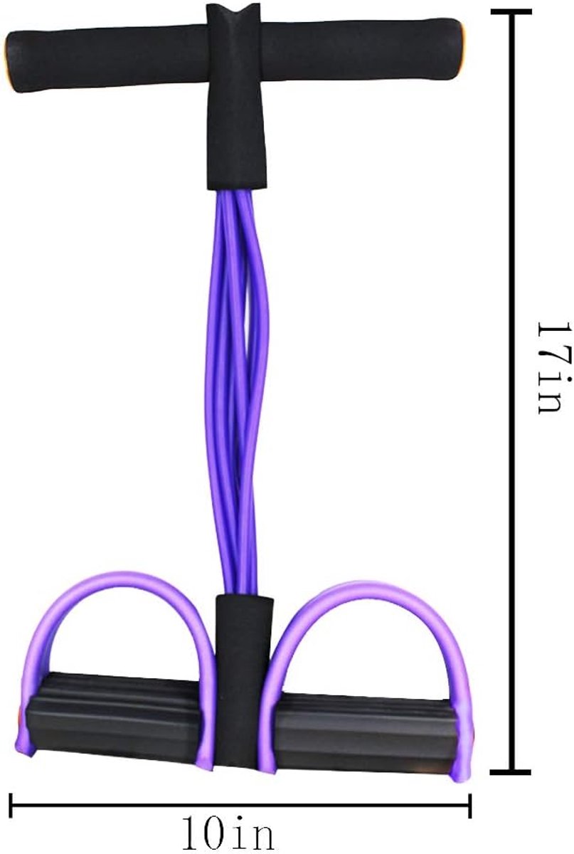 6 Tube/4 Tube Puller Pedaal Spankabel Abdominale Sporter Fitness Elastisch Zitten Trekkoord Home Gym Sport trainingsapparatuur – koop de beste producten in de online winkel