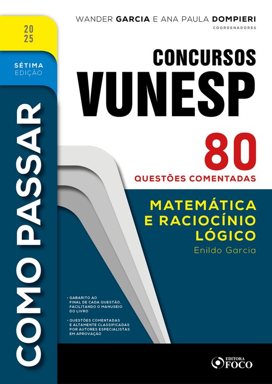 Como Passar em Concursos Vunesp - 7ª Ed -2025 - cover
