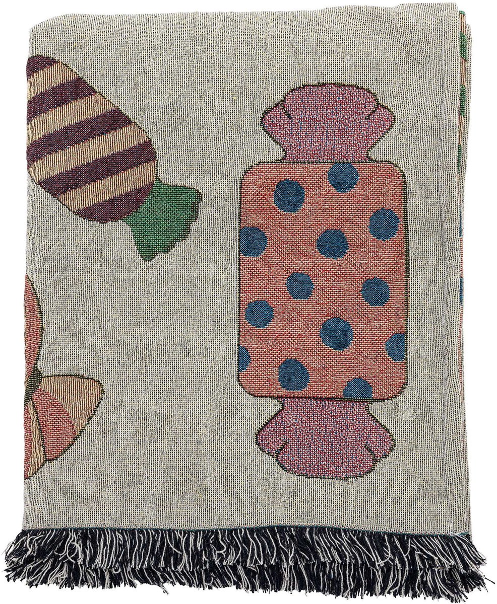 Plaid katoen naturel Caramella – 130 x 150 cm