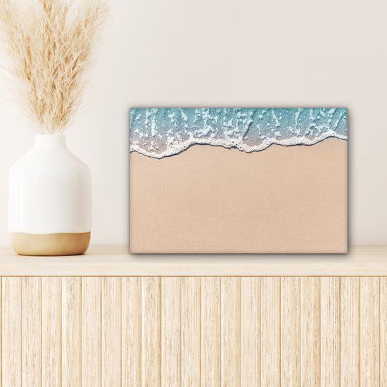 Peintures sur Toile - Plage - Mer - Sable - 30x20 cm - Décoration murale