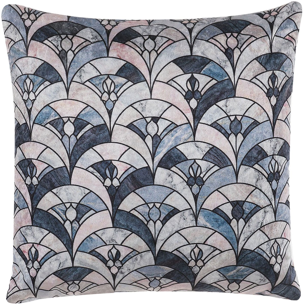 Beliani KOODAL - Sierkussen - Donkerblauw - 45 x 45 cm - Polyester Meerkleurig