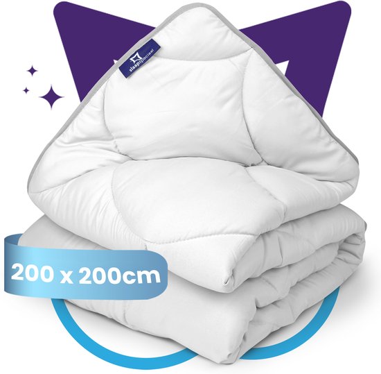 Slaapspeciaal Cloudtouch Dekbed - All Year Dekbed - Tweepersoons Dekbed - Antiallergische Dekbed 200x200 cm - Ultra soft - Extra Zacht - Dikke Dekbed