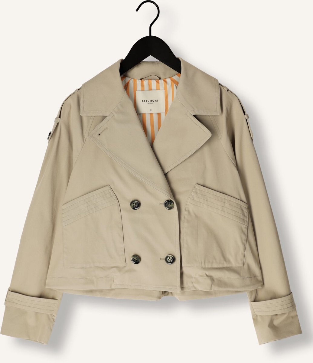 Beaumont Gracy Short Trench Jassen Dames - Groen - Maat 44