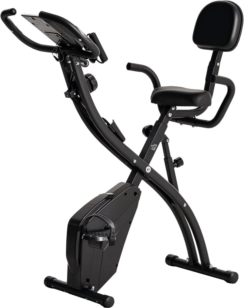 Opvouwbare Hometrainer met 8 Weerstandsniveaus en LCD-Display - Ergonomisch & Ruimtebesparend