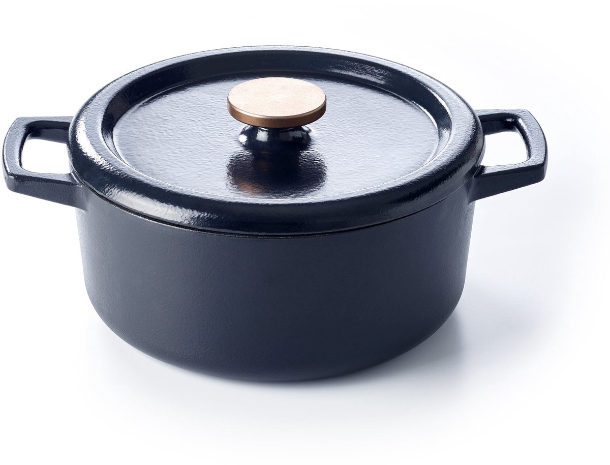 Alva Braadpan - Dutch Oven - Nori - Gietijzer ø 26 cm - geëmailleerde anti-aanbaklaag