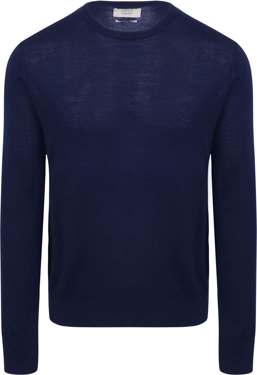 King Essentials The John Pullover Merino Navy - Maat S - Heren - Pullovers