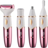 O'dor 4-in-1 Ladyshave voor Vrouwen - Scheerapparaat Vrouw - Bikinitrimmer - Neustrimmer - ladyshaves voor vrouwen