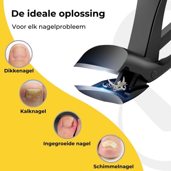 SKRRAXO nagelknipper is ideaal voor dikke, kalknagels, ingegroeide en schimmelnagels.