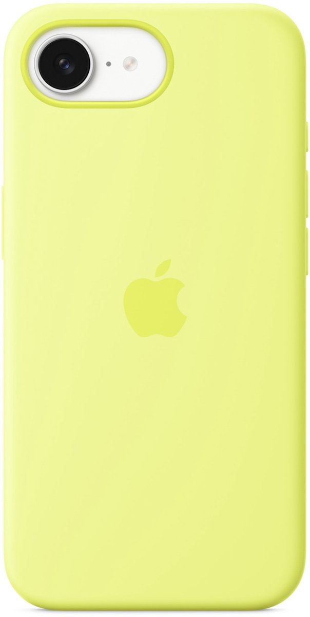Apple Silicone Backcover voor de Apple iPhone 16e - Neon Yellow