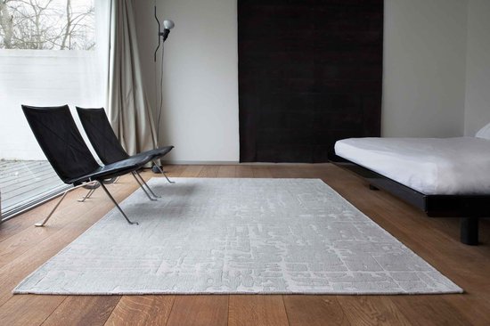 Louis De Poortere vloerkleed Tsingy Oyster - grijs - 280x390cm
