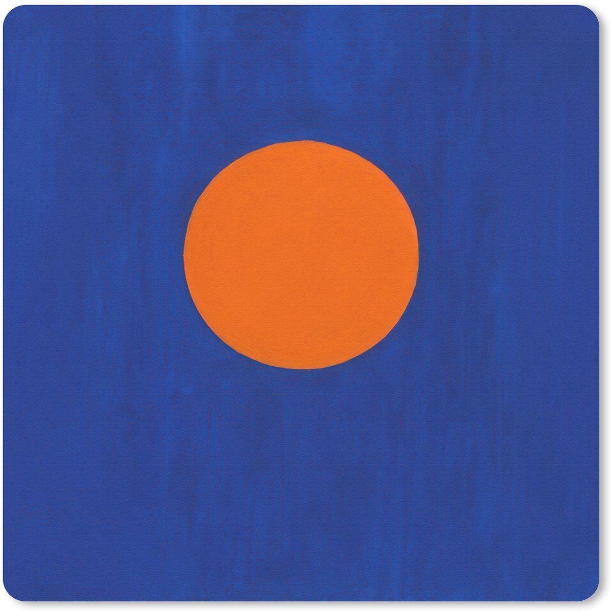 Muismat 30x30 cm - Mousepad Vorm - Rond - Minimalistisch - Blauw - Muismatten